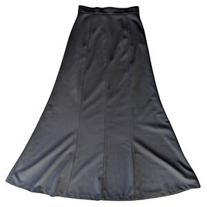 Vintage Mister Leonard Medium Black Maxi Skirt A Line Witch Goth 90s Retro
